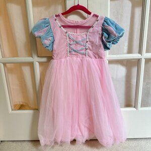 Girls' Pink Princess Halloween Costume Dress – 6~7T – Fairytale Style